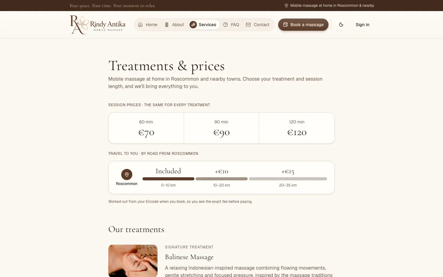 Rindy Antika Mobile Massage