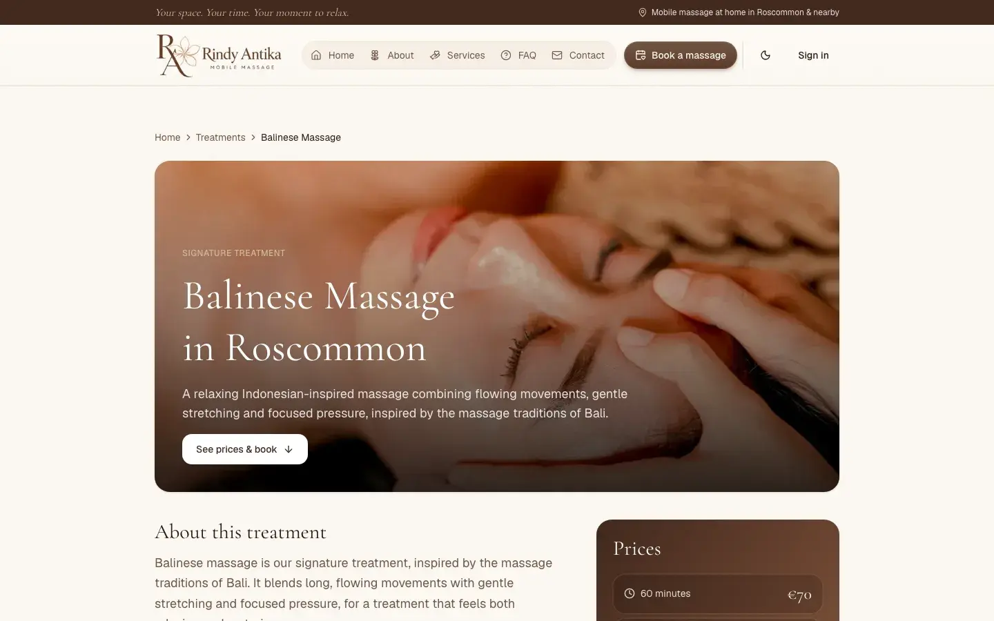 Rindy Antika Mobile Massage